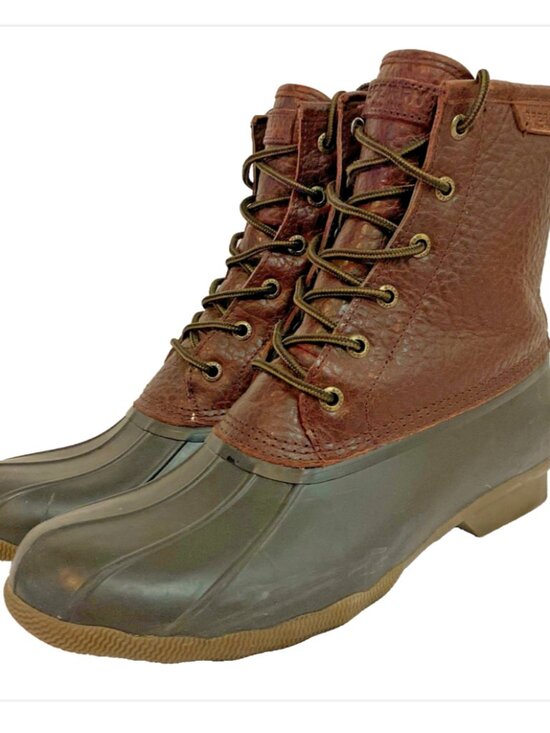 Sperry Other - Sperry Top-Sider Men's 11 Duck Boots Amaretto Black 11 Waterproof Preppy Coastal
